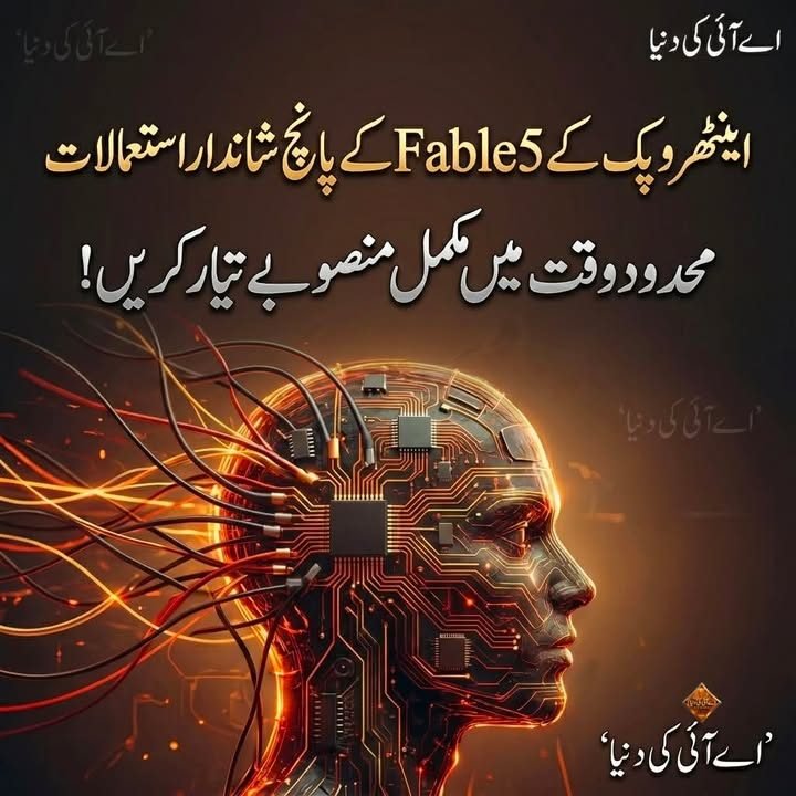 اینتھروپک کے Fable 5کے پانچ شاندار استعمالات
