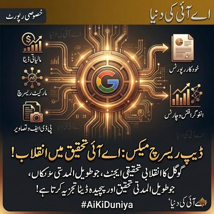 ڈیپ ریسرچ میکس : گوگل کا نیا تحقیقی اے آئی انفراسٹرکچر