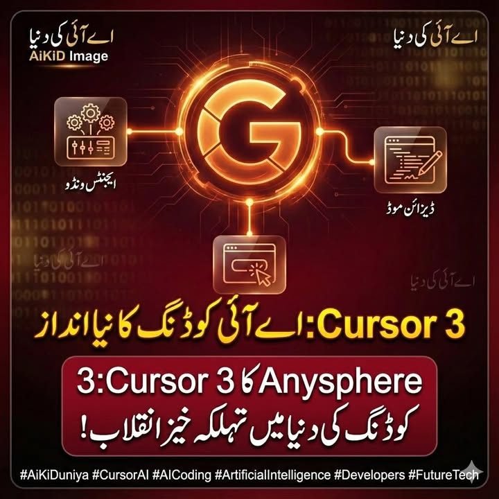 اے آئی کوڈنگ کا نیا انداز Cursor 3