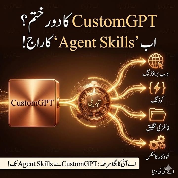 اے آئی کا اگلا مرحلہ :CustomGPT سے Agent Skills کی طرف