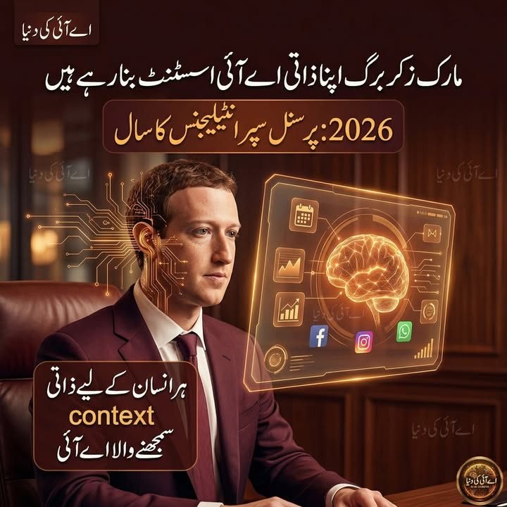 مارک زکربرگ اپنا ذاتی اے آئی اسسٹنٹ بنا رہے ہیں