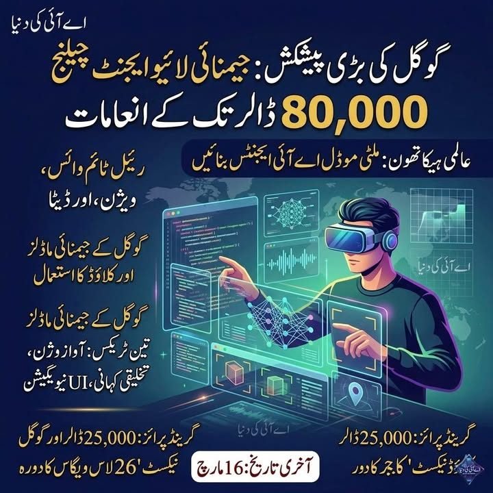 گوگل نے عالمی سطح پر Gemini Live Agent Challenge کا آغاز کیا ہے جس کا مقصد ڈویلپرز کو…