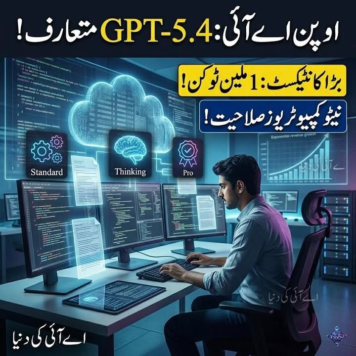 اوپن اے آئی نے GPT-5.4 متعارف کرا دیا