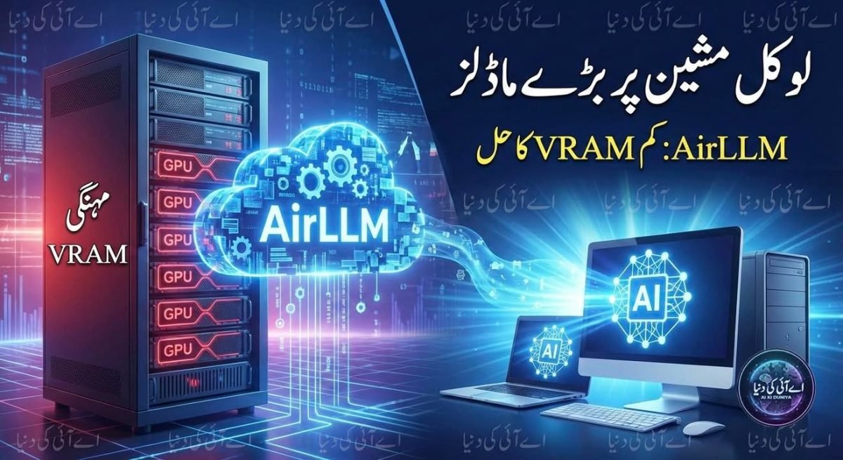 لوکل مشین پر بڑے ماڈلز چلانے کی نئی ٹیکنالوجی(AirLLM)
