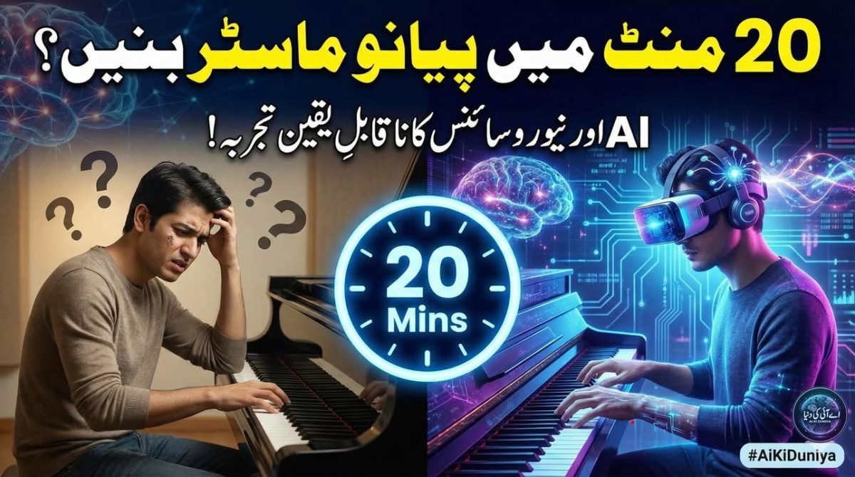 بیس منٹ میں پیانو سیکھنا؟ اے آئی اور نیوروسائنس کا حیران کن ملاپ