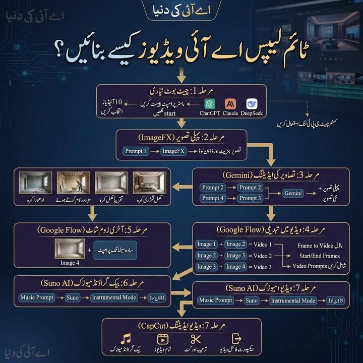 ٹائم لیپس اے آئی ویڈیوز کیسے بنائیں؟