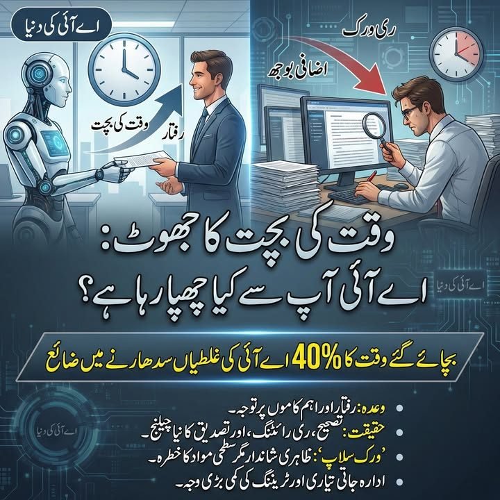 دفاتر میں اے آئی سے کتنا وقت بچتا ہے؟