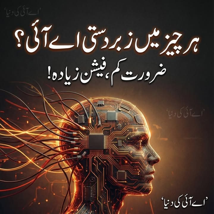 جب ہر چیز میں زبردستی اے آئی ٹھونس دی جائے