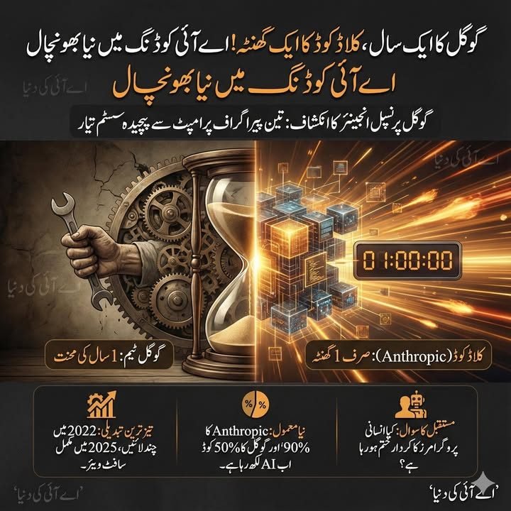 گوگل انجینئر کا حیران کن اعتراف، کلاڈ کا اے آئی ٹول سبقت لے گیا