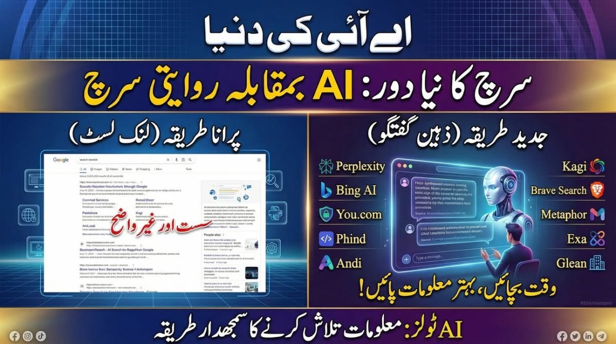 اے آئی سرچ ٹولز

انٹرنیٹ پر معلومات تلاش کرنا اب وہ نہیں رہا جو چند سال پہلے تھا