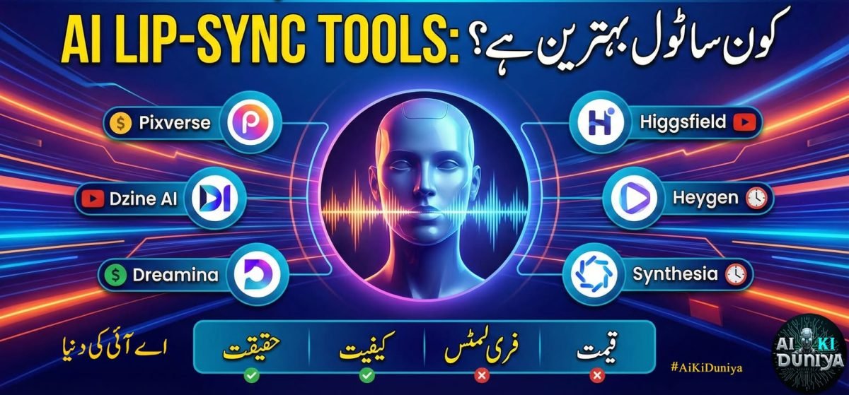 اے آئی کی دنیا کے لِپ سنک ٹولز