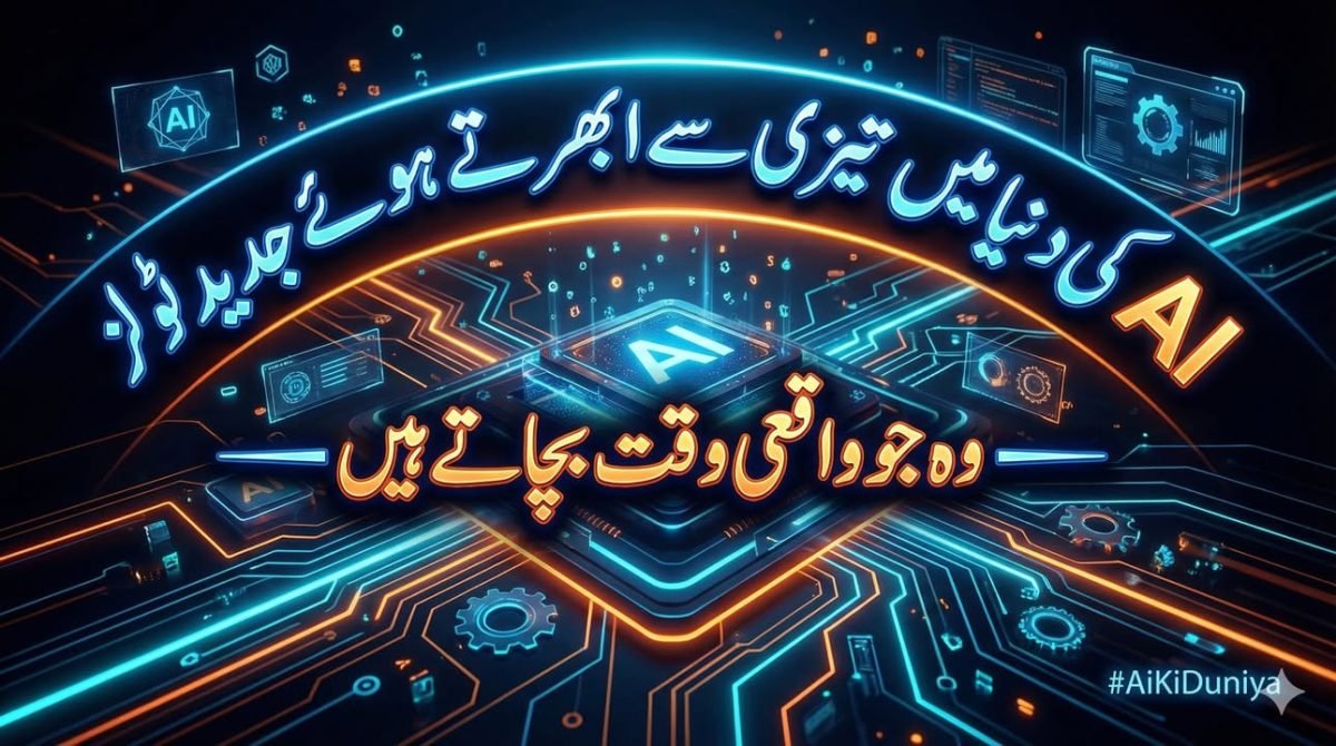 اے آئی کی دنیا میں تیزی سے ابھرتے ہوئے نئے جدید ٹولز جو واقعی وقت بچاتے ہیں