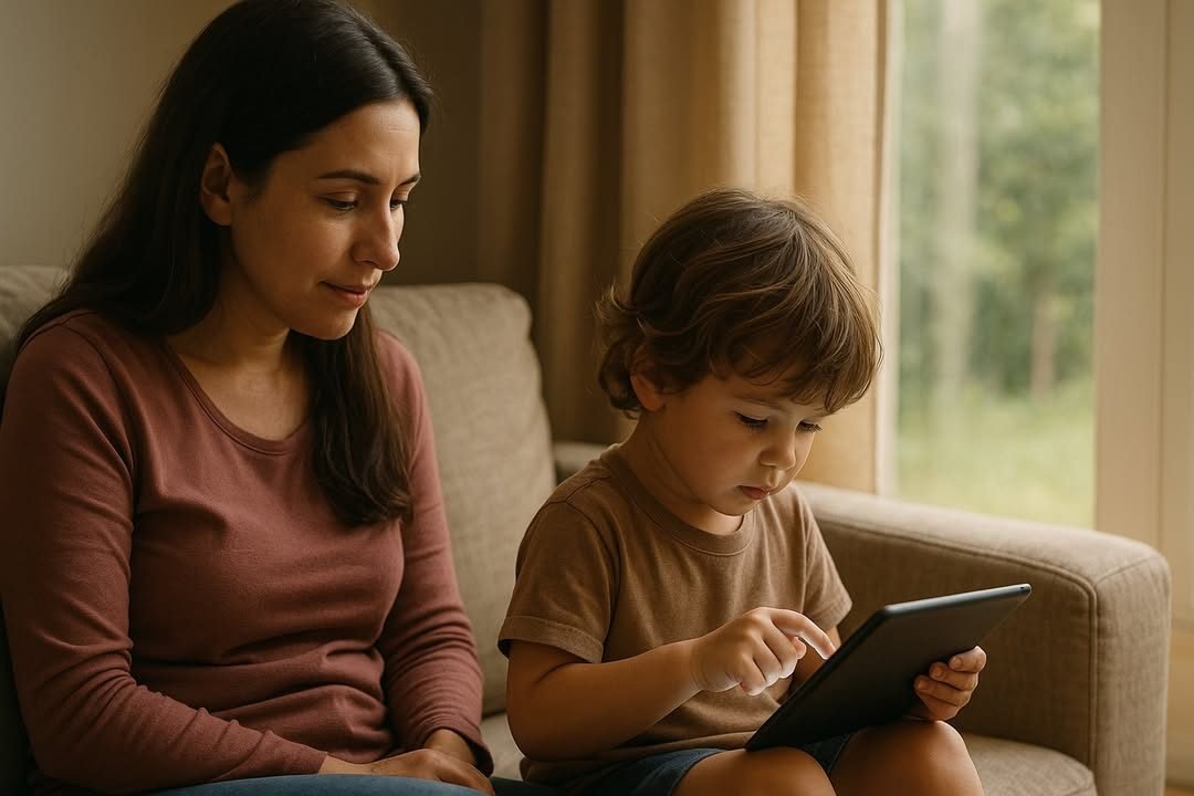 کیا بچے اپنی ماں سے زیادہ سکرین سے مانوس ہو جائیں گے؟