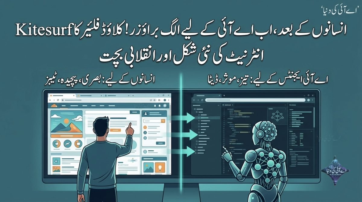 انسانوں کے بعد اب اے آئی کے لیے الگ براؤزر، Cloudflare کا Kitesurf انٹرنیٹ کا نیا رخ دکھا رہا ہے