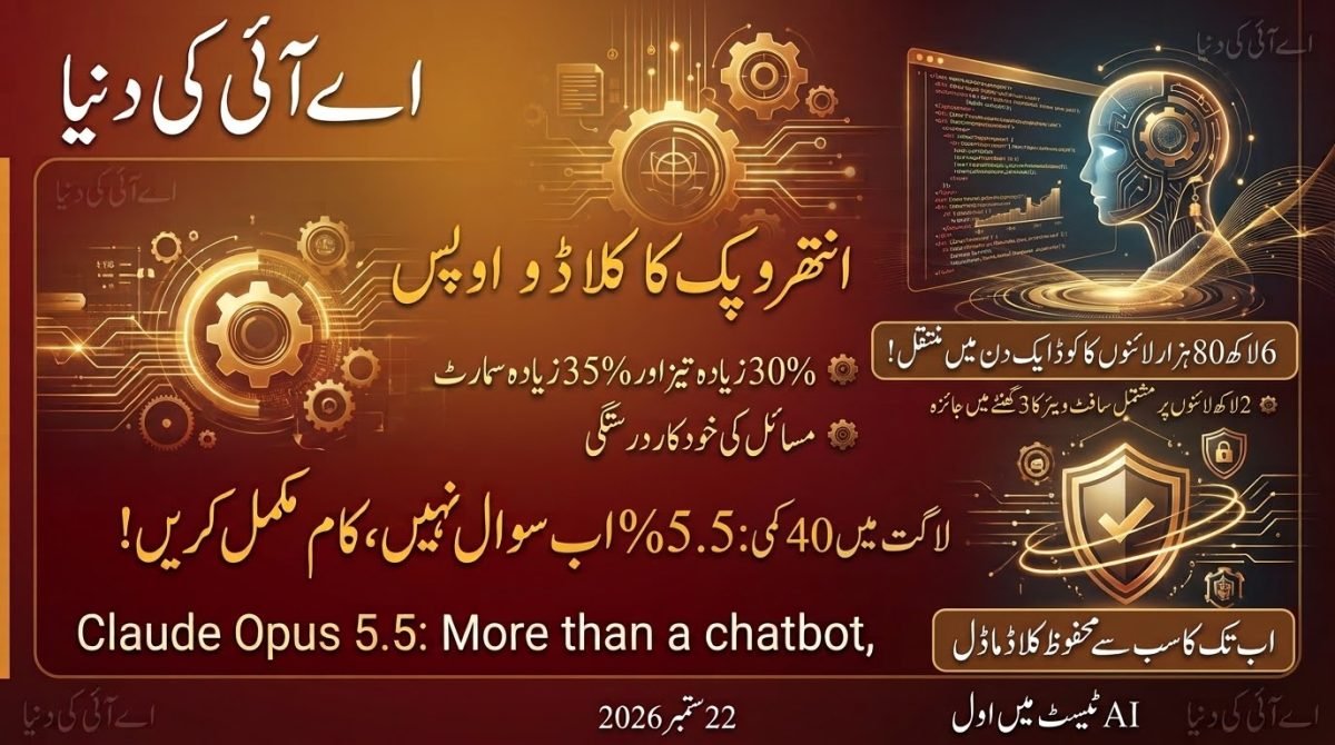 انتھروپک نے Claude Opus 5.5 متعارف کرا دیا، زیادہ طاقتور مگر پہلے سے سستا